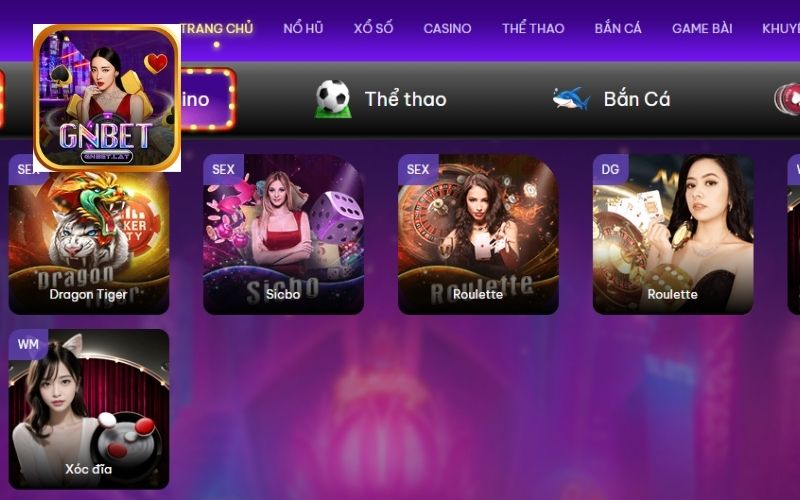 Tổng quan về sảnh casino GNBet