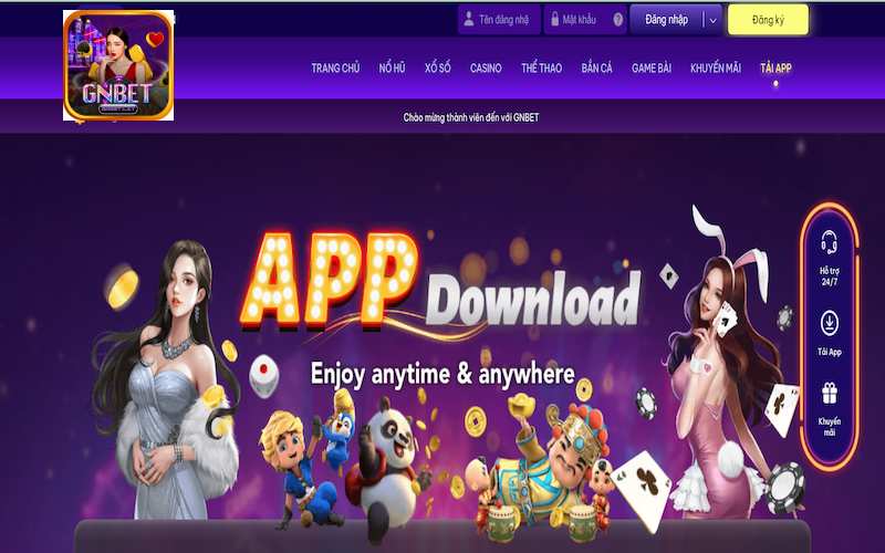 Hướng dẫn cách tải app Gnbet trên iOS và Android